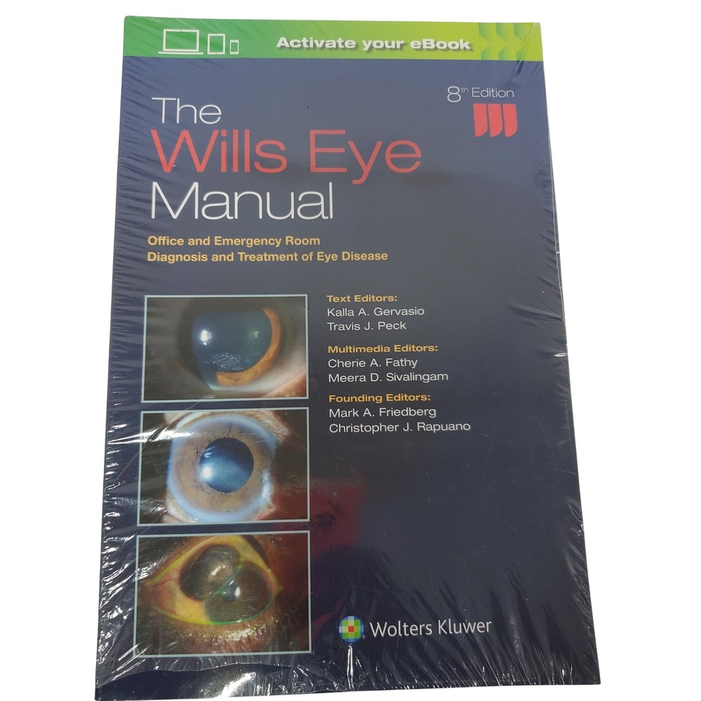 Wolters Kluwer The Wills Eye Manual 8th Edition Medical Book